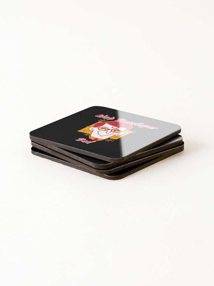 Thumbnail 4 of 5, Coasters (Set of 4), Web Developer Dad - Web Development Father Design designed and sold by Shirtlify.