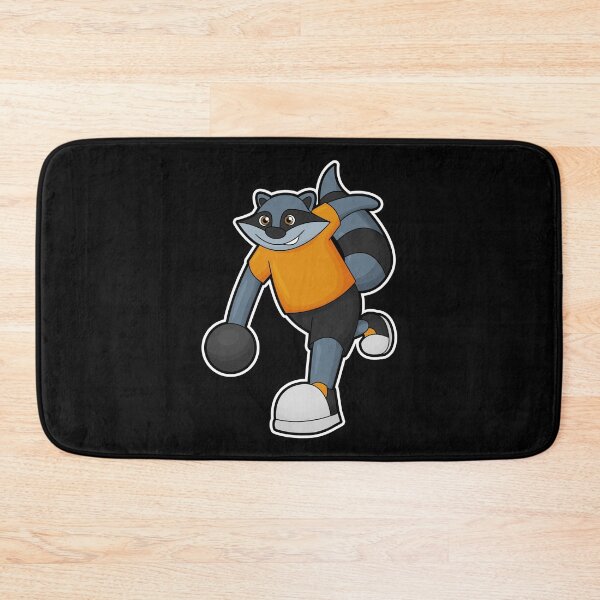 Item preview, Racoon at Bowling with Bowling ball designed and sold by Snabdesign84.