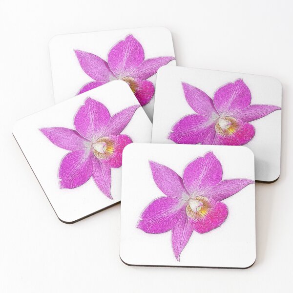 Item preview, Pink Orchid flower Сolor print designed and sold by artdragongift 15.