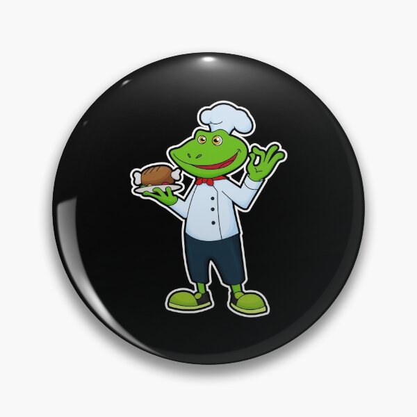 Item preview, Frog as Cook with Serving plate & Chicken designed and sold by Snabdesign84.