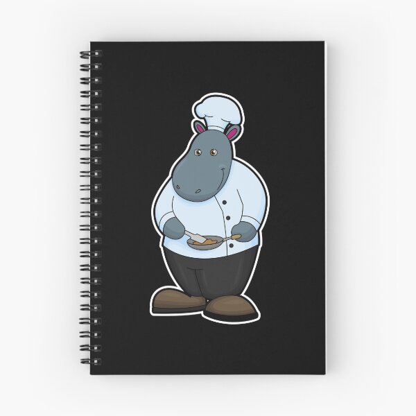 Item preview, Hippo as Cook with Pan designed and sold by Snabdesign84.