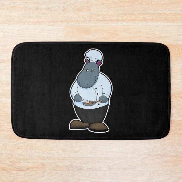 Item preview, Hippo as Cook with Pan designed and sold by Snabdesign84.