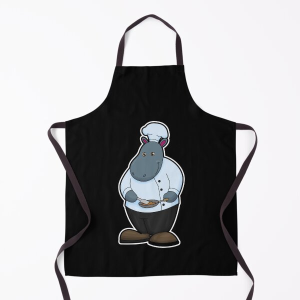 Item preview, Hippo as Cook with Pan designed and sold by Snabdesign84.