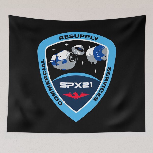 Item preview, SpaceX CRS-21 mission patch designed and sold by trendistudio.