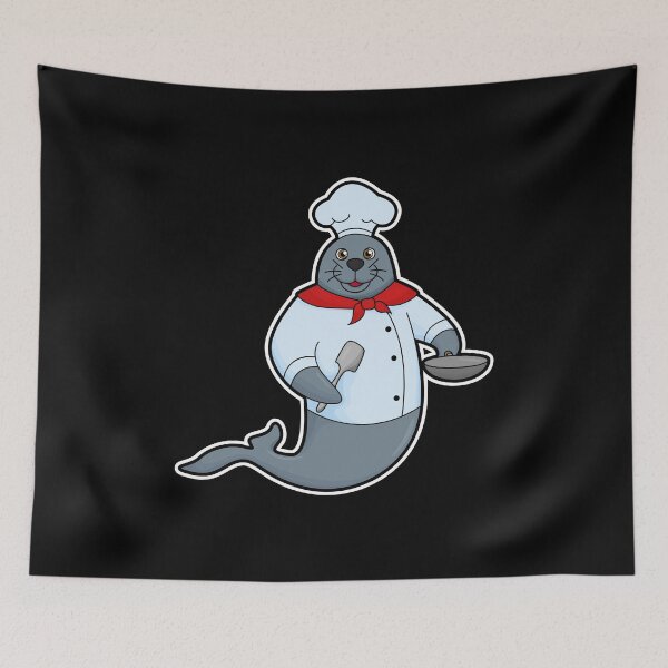 Item preview, Seal as Cook with Pan & Spatula designed and sold by Snabdesign84.
