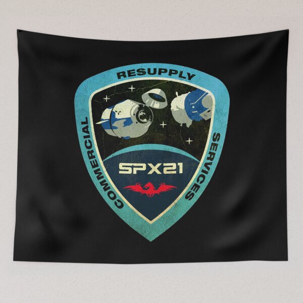 Item preview, SpaceX CRS-21 mission patch - vintage look  designed and sold by trendistudio.