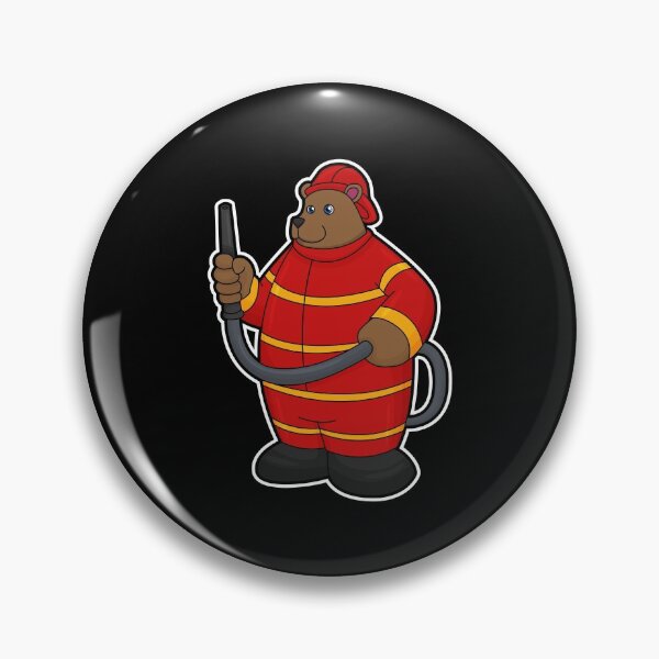 Item preview, Bear Firefighter Fire hose Fire department designed and sold by Snabdesign84.