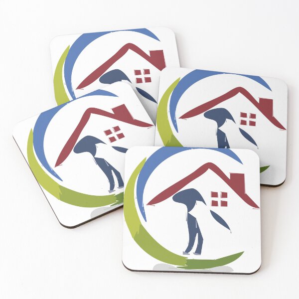 Item preview, Cat shape under a red house roof designed and sold by greengoodnich.