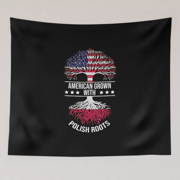 Item preview, Polish Roots Ancestry Immigrant Patriotic USA Poland Flag designed and sold by Matsmalmquist.