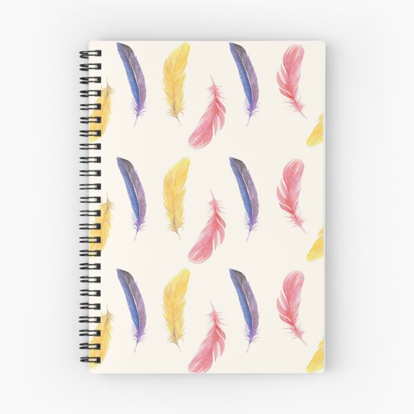 Item preview, Pink, Yellow and Purple Painted Bird Feather Pattern designed and sold by chloeinca.