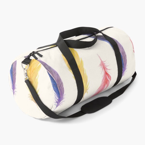 Item preview, Pink, Yellow and Purple Painted Bird Feather Pattern designed and sold by chloeinca.