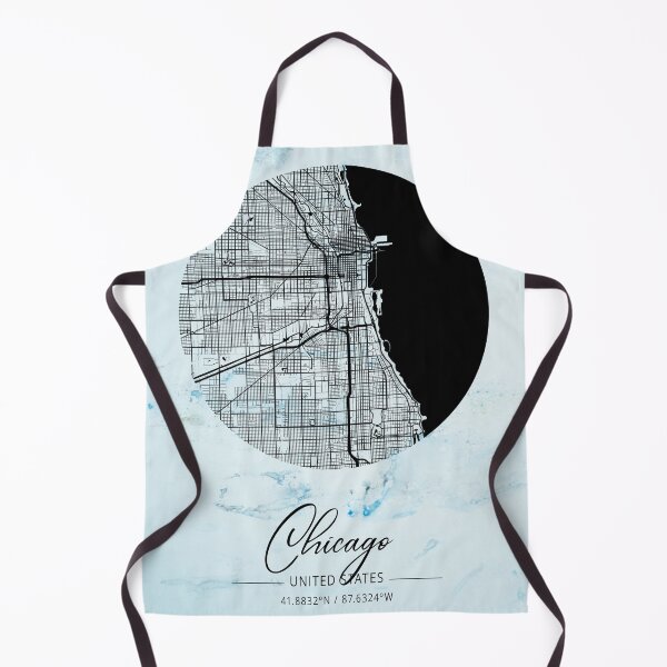 Item preview, Chicago - Illinois Alpha Watercolor Map designed and sold by WatercolorMap.