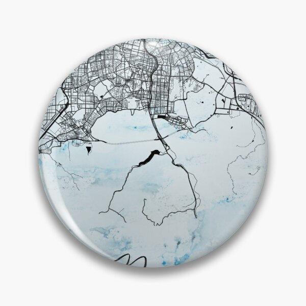 Item preview, Daegu - South Korean Alpha Watercolor Map designed and sold by WatercolorMap.