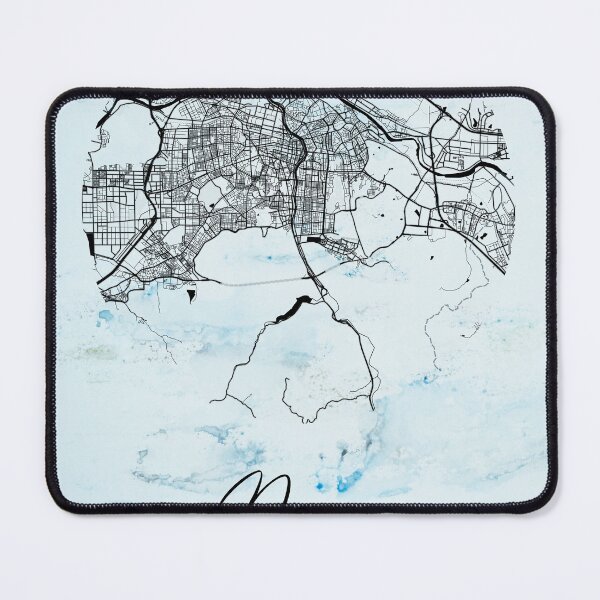 Item preview, Daegu - South Korean Alpha Watercolor Map designed and sold by WatercolorMap.