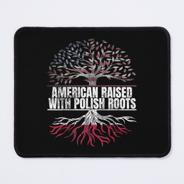 Item preview, American Raised with Polish Roots Print USA Poland Flag designed and sold by Matsmalmquist.