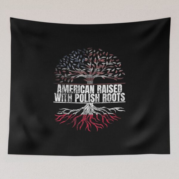 Item preview, American Raised with Polish Roots Print USA Poland Flag designed and sold by Matsmalmquist.