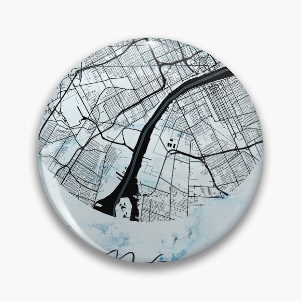 Item preview, Detroit - Michigan Alpha Watercolor Map designed and sold by WatercolorMap.
