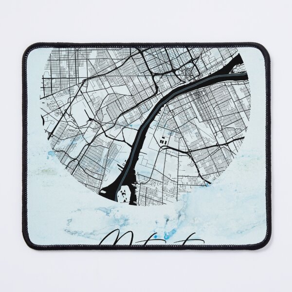 Item preview, Detroit - Michigan Alpha Watercolor Map designed and sold by WatercolorMap.