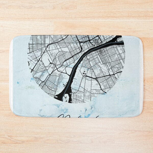 Item preview, Detroit - Michigan Alpha Watercolor Map designed and sold by WatercolorMap.