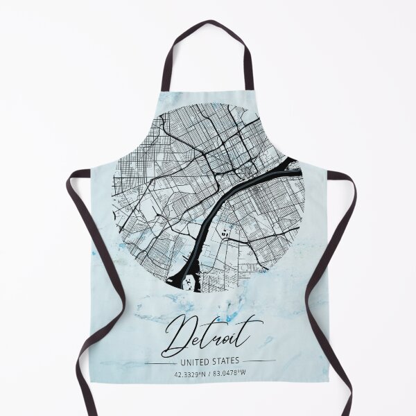 Item preview, Detroit - Michigan Alpha Watercolor Map designed and sold by WatercolorMap.