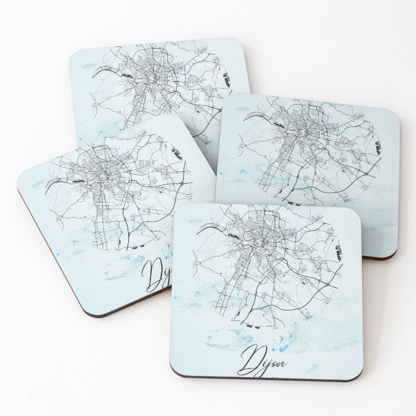 Item preview, Dijon - France Alpha Watercolor Map designed and sold by WatercolorMap.