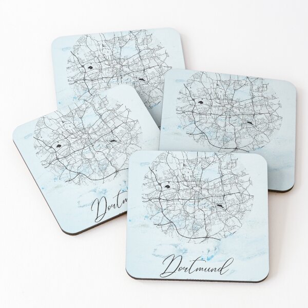 Item preview, Dortmund - Germany Alpha Watercolor Map designed and sold by WatercolorMap.