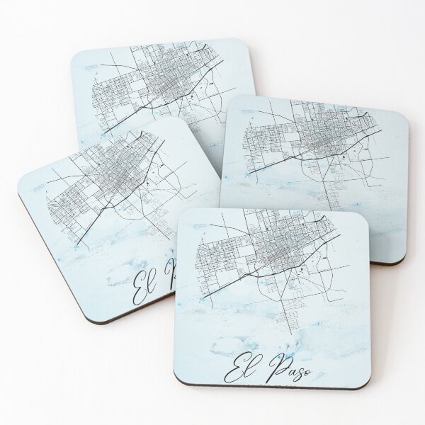 Item preview, El Paso - United States Alpha Watercolor Map designed and sold by WatercolorMap.