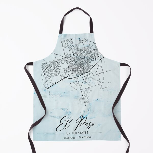 Item preview, El Paso - United States Alpha Watercolor Map designed and sold by WatercolorMap.