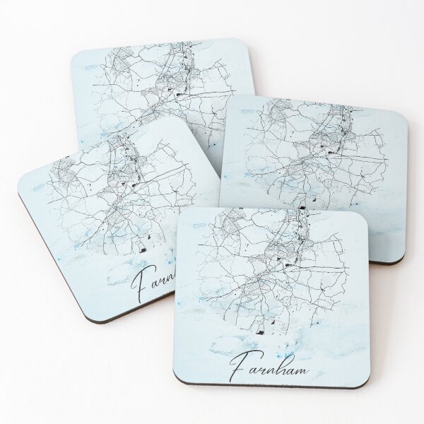 Item preview, Farnham - United Kingdom Alpha Watercolor Map designed and sold by WatercolorMap.