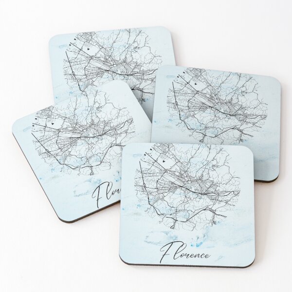Item preview, Florence - Italy Alpha Watercolor Map designed and sold by WatercolorMap.