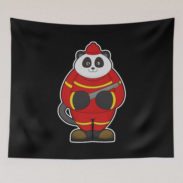 Item preview, Panda as Firefighter with Hose designed and sold by Snabdesign84.