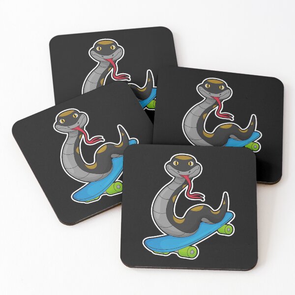 Item preview, Snake as Skater with Skateboard designed and sold by Snabdesign84.