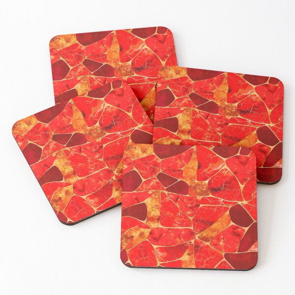 Item preview, Red Marble and watercolor Cells designed and sold by k9printart.