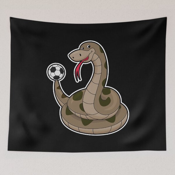 Item preview, Snake as Soccer player with Soccer ball designed and sold by Snabdesign84.