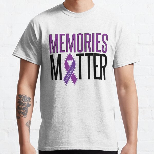 Alzheimer/'s Awareness Shirt Cancer Awareness Purple Ribbon Memories T Shirt
