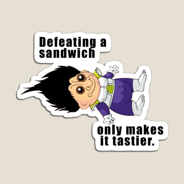 Defeating a Sandwich." Magnet Sale by Lord-Olga | Redbubble