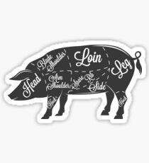 Pork cuts Sticker