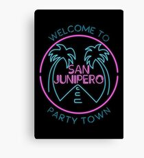 Party Town Canvas Print
