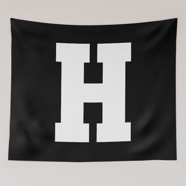 Item preview, Alphabet, White H, Sports letter H designed and sold by TheCultStuff.