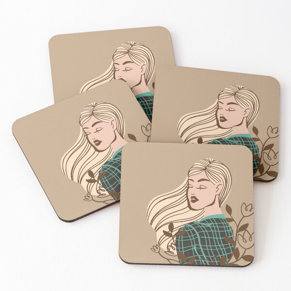 Item preview, Boho girl neutral tones designed and sold by Micovic.