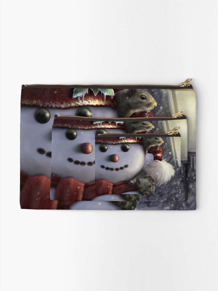 Alternate view of Holiday Friends Zipper Pouch