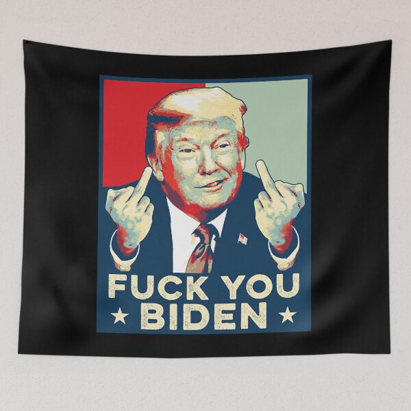 Item preview, Fuck You Biden Funny Trump middle Finger designed and sold by zmallatpyp12.