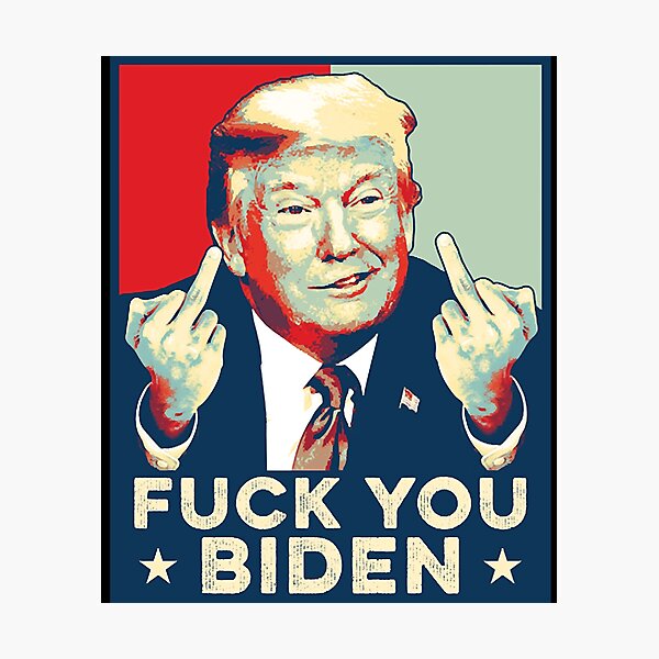 Item preview, Fuck You Biden Funny Trump middle Finger designed and sold by zmallatpyp12.