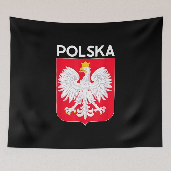 Aperçu de l'œuvre Polska Eagle Emblem Pologne Drapeau Culture Polonaise Pierogi Cadeau créée et vendue par Matsmalmquist.