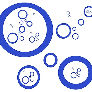 Artwork thumbnail, Blue Circles by RMSartZ