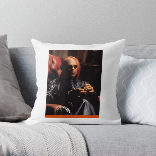 The Matrix Morpheus Sitting In Chair No One Told Throw Pillow