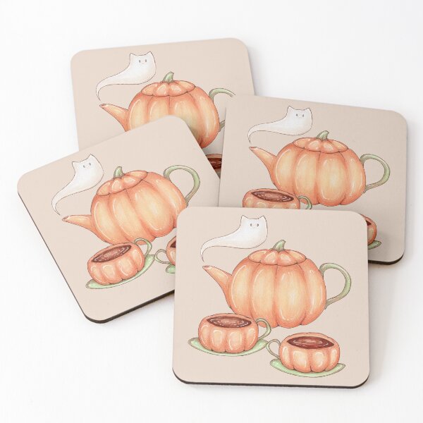 Item preview, Pumpkin teapot and cups designed and sold by Denise, Denisn't.
