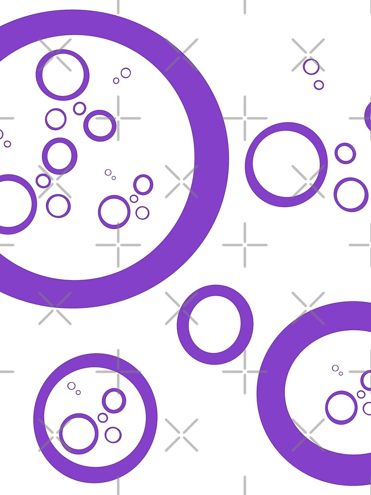 Thumbnail 3 of 3, Scarf, Purple Circles designed and sold by RMSartZ.