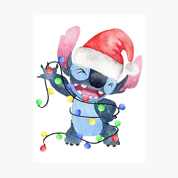 Stitch biting star for Christmas tree