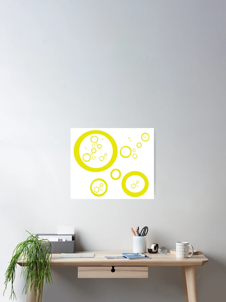 Thumbnail 2 of 3, Poster, Yellow Circles designed and sold by RMSartZ.